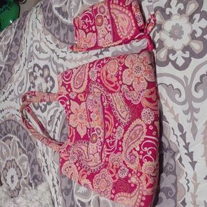 Vera Bradley tote and zipper pouch